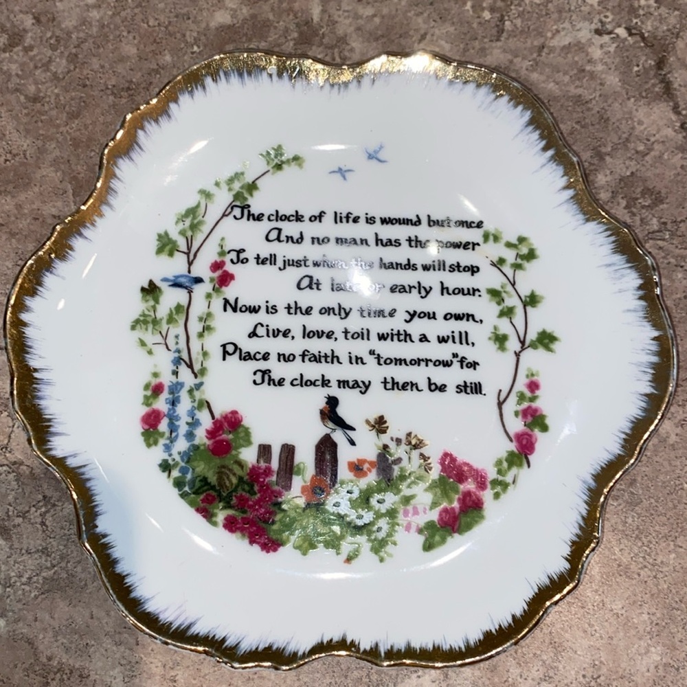 Vintage Lauren China Ware, Clock of Life